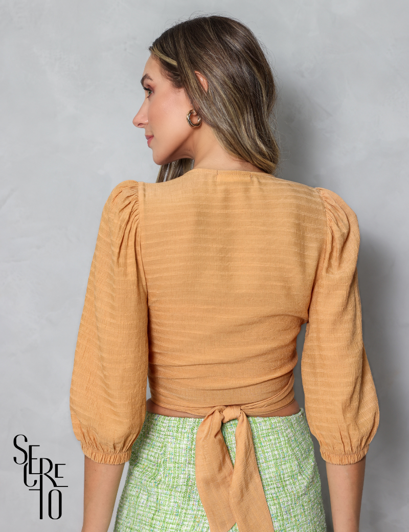 Blusa Transpassada Laura Nozes