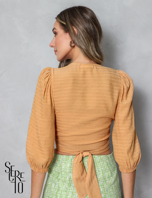 Blusa Transpassada Laura Nozes