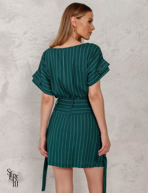 Conjunto Blusa e Saia Cargo Leila Verde
