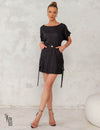 Conjunto Blusa e Saia Cargo Leila Preto