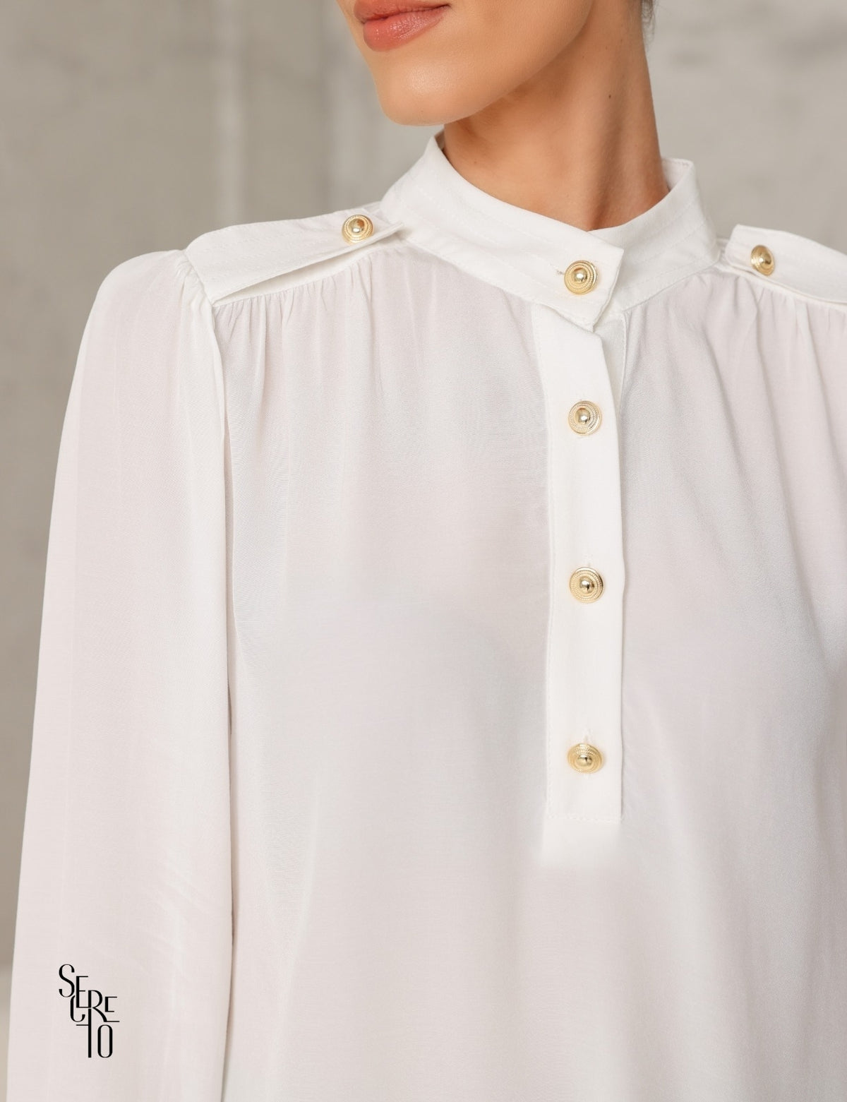 Blusa Manga Longa Celina Off White