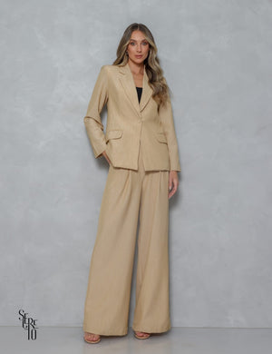 Blazer Alongado Alfaitaria Lira Areia