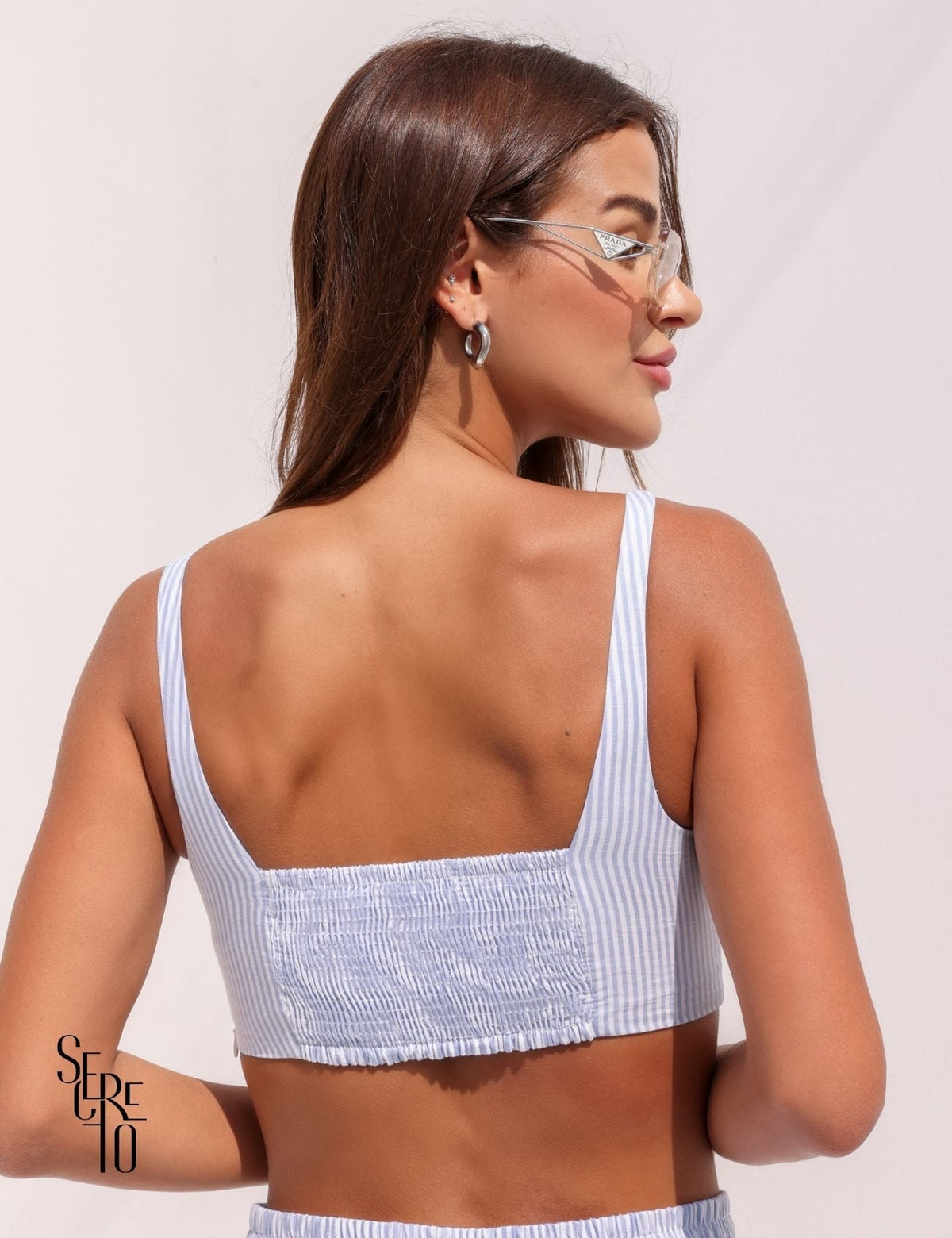 Top Listrado Barbara Azul
