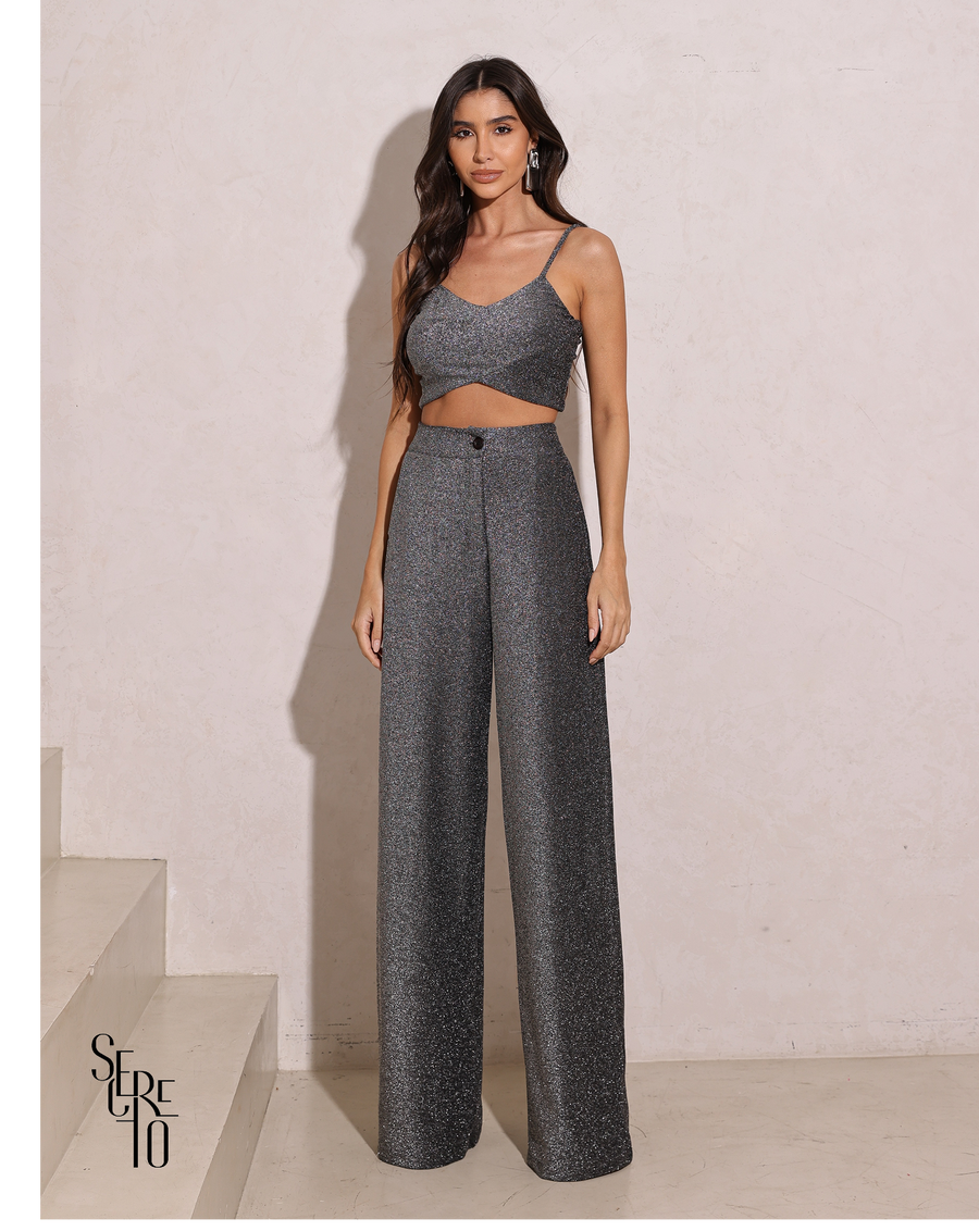 Calça Malha Terry Luciane Preto