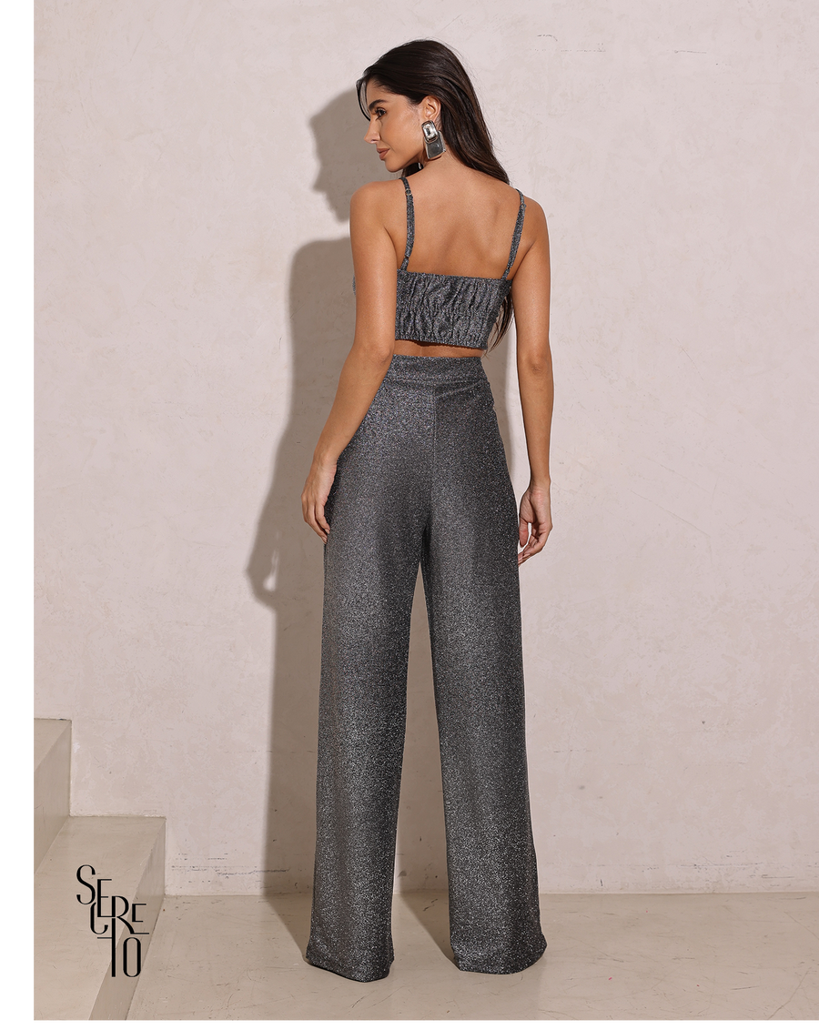 Calça Malha Terry Luciane Preto