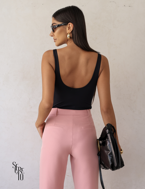 Calça Alfaiataria Nervura Vicky Blush