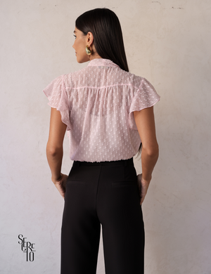 Calça Alfaiataria Nervura Vicky Preto
