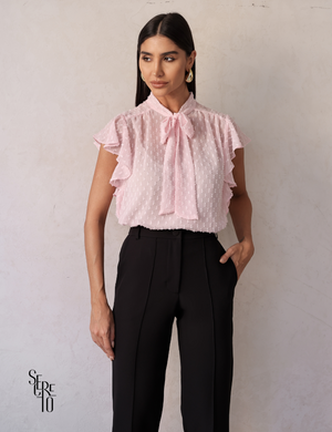 Calça Alfaiataria Nervura Vicky Preto