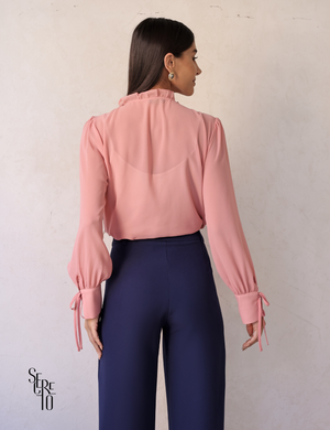 Calça Alfaiataria Com Bolsos Isa Azul Marinho