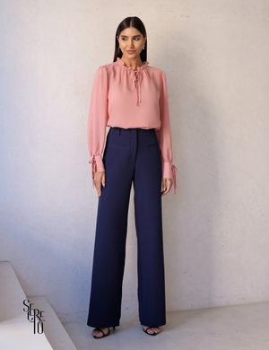 Blusa Manga Longa Com Regata Claudia Blush