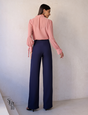 Blusa Manga Longa Com Regata Claudia Blush