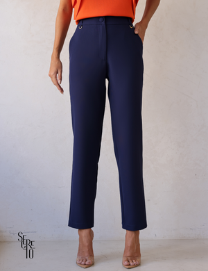 Calça Alfaiataria Maira Azul Marinho