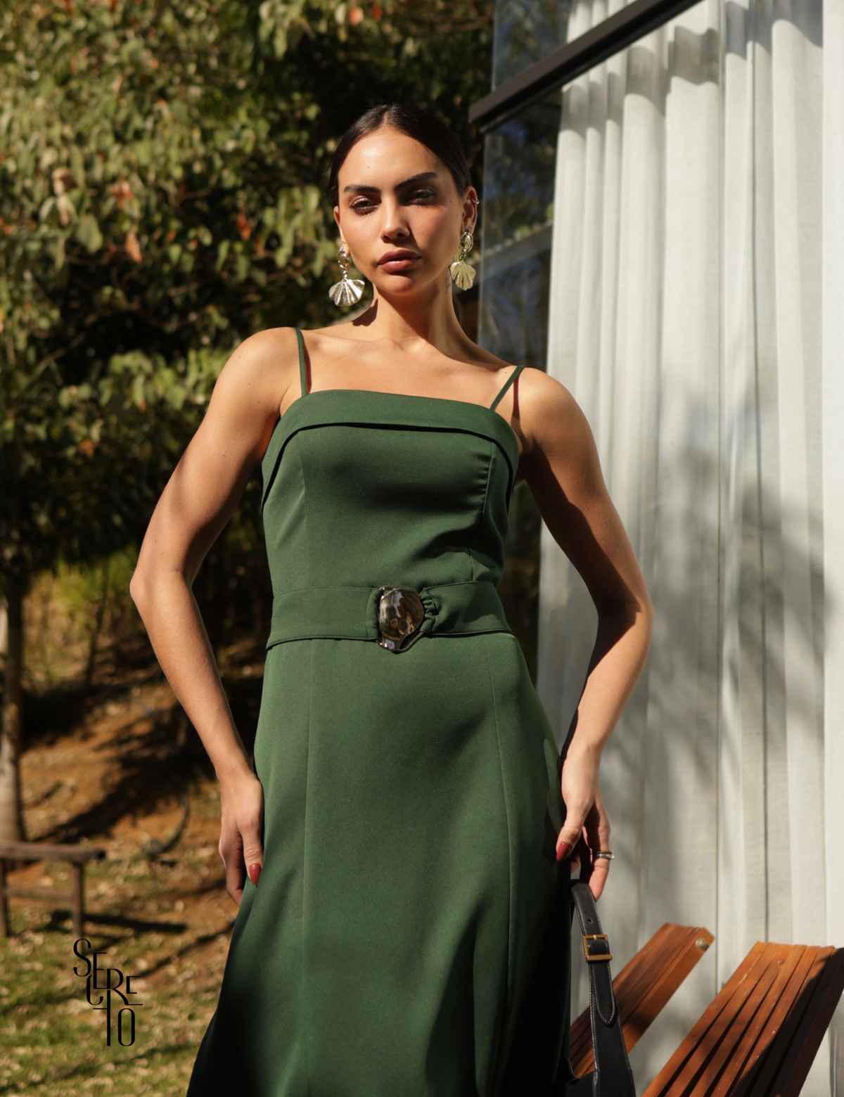 Vestido Longuete Jersey Rebeca Verde