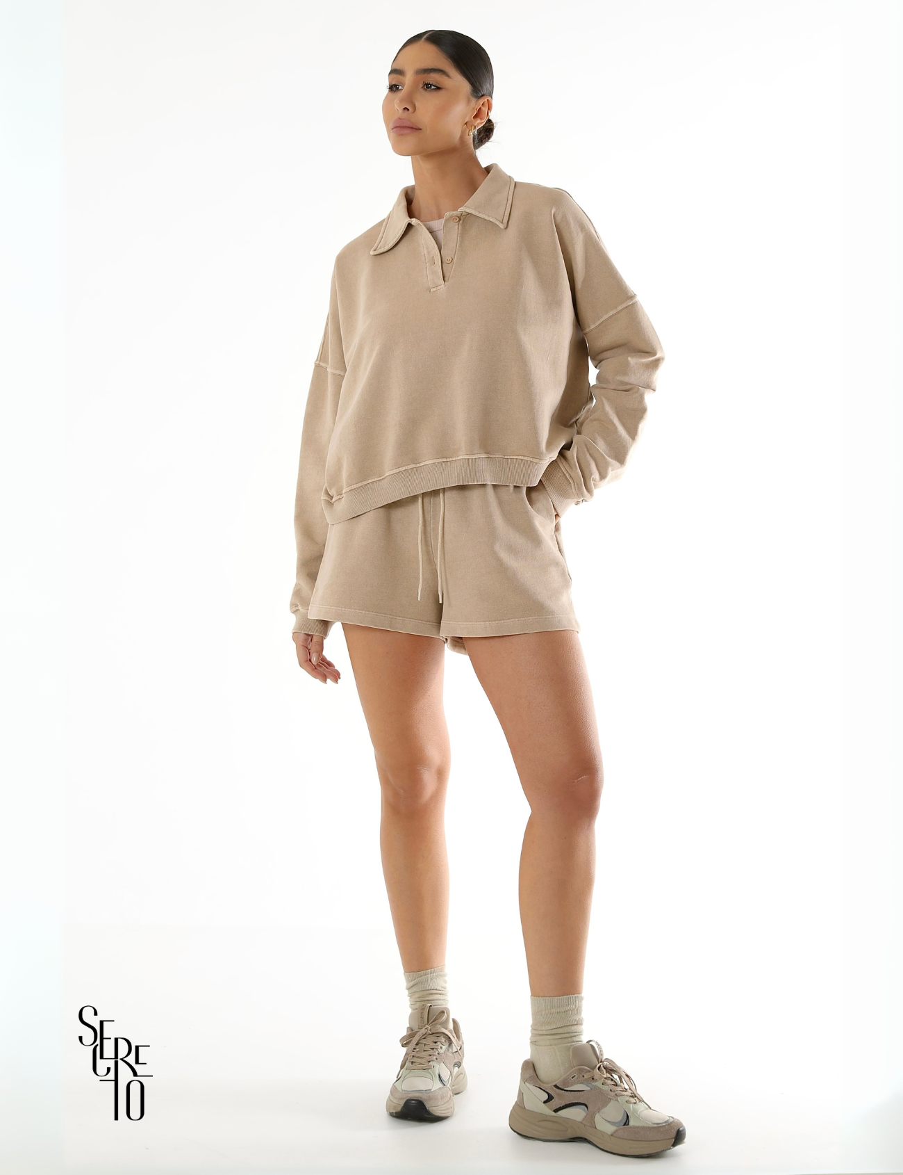 Short Moletom Estonado Izabel Areia
