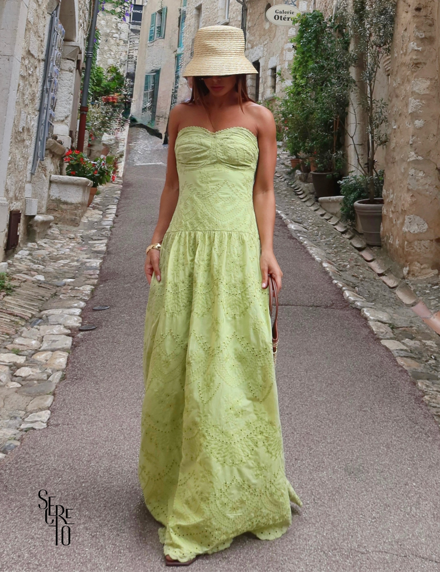 Vestdo Longo TQC Renda Daniele Verde