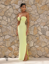 Vestido Longo TQC Recorte Lateral Argola Nay Lima