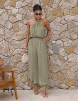Conjunto Blusa e Calça Visco Veve Verde Pistache
