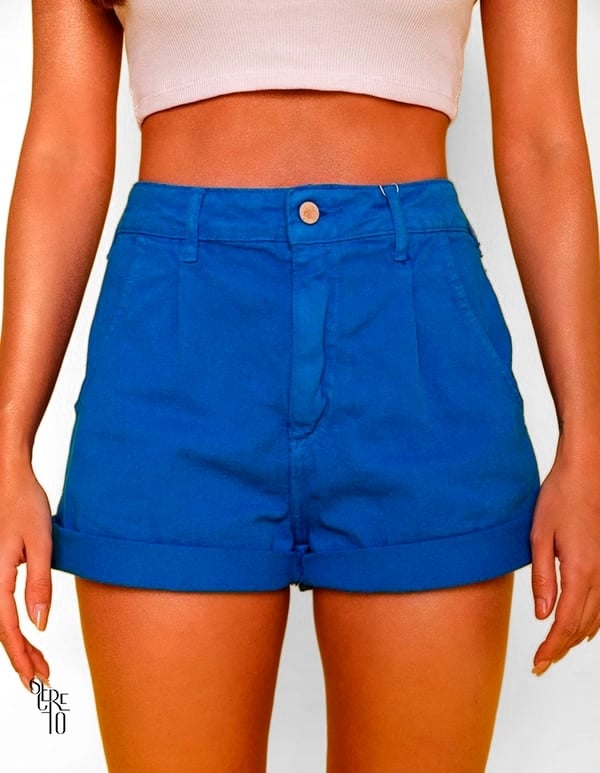 Shorts Baggy Valentina Azul