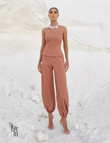 Conjunto Alfaiataria Tomara que Caia Vivian Camel