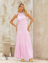Conjunto Blusa e Saia Longa Kathy Rosa