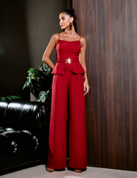 Conjunto Alfaiataria Marant Betina Vermelho