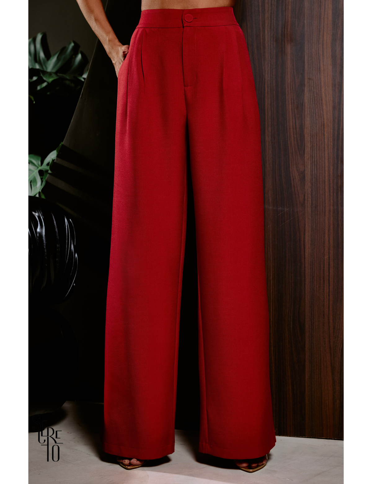 Conjunto Alfaiataria Marant Betina Vermelho