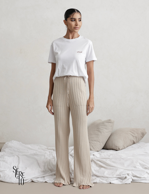 Conjunto Pijama Blusa e Calça Patty Bege