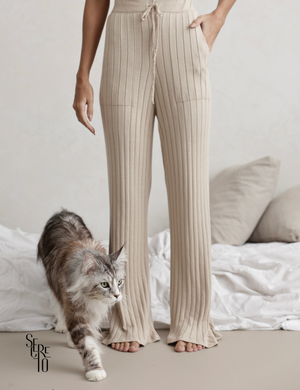 Conjunto Pijama Blusa e Calça Patty Bege