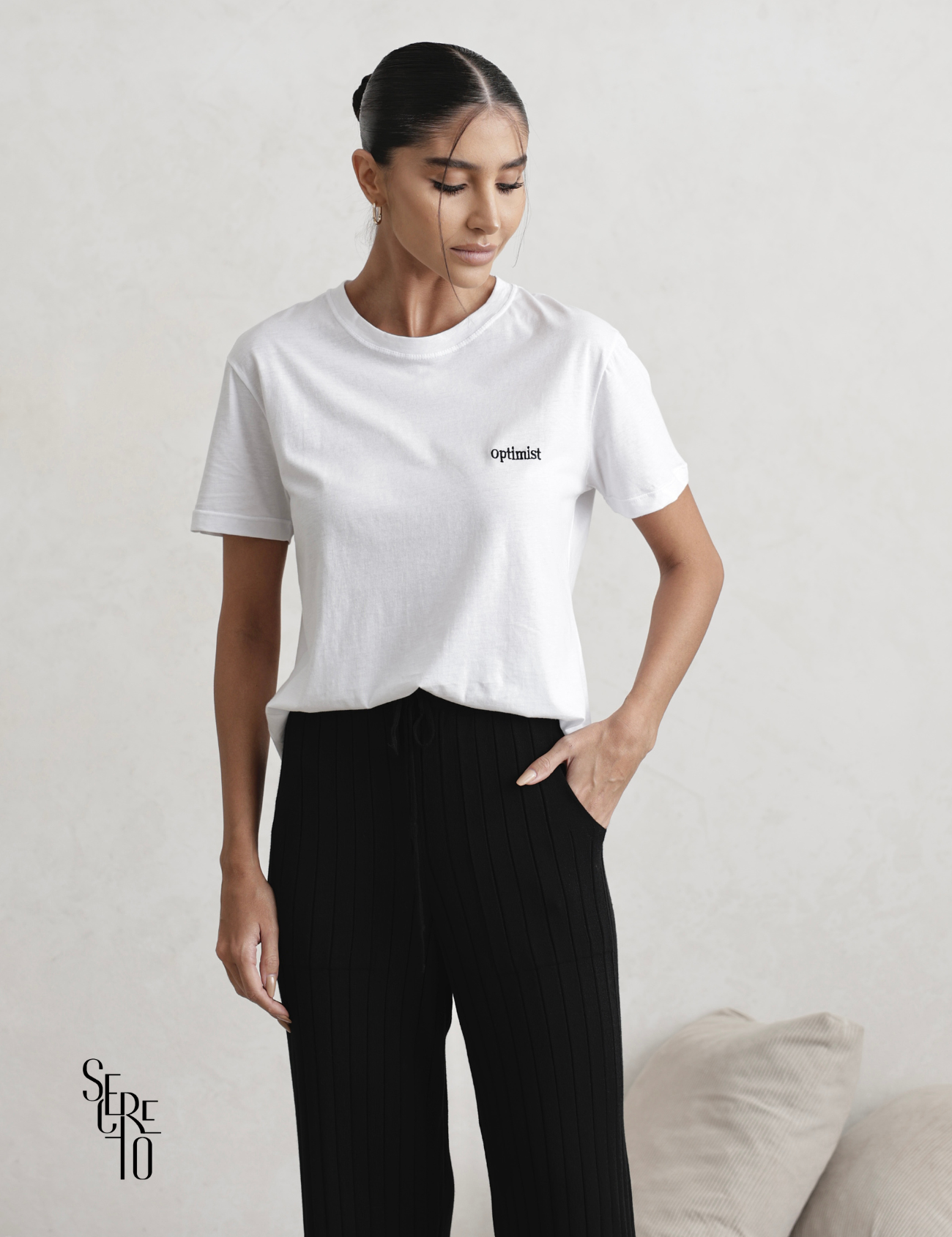 Conjunto Pijama Blusa e Calça Patty Preto
