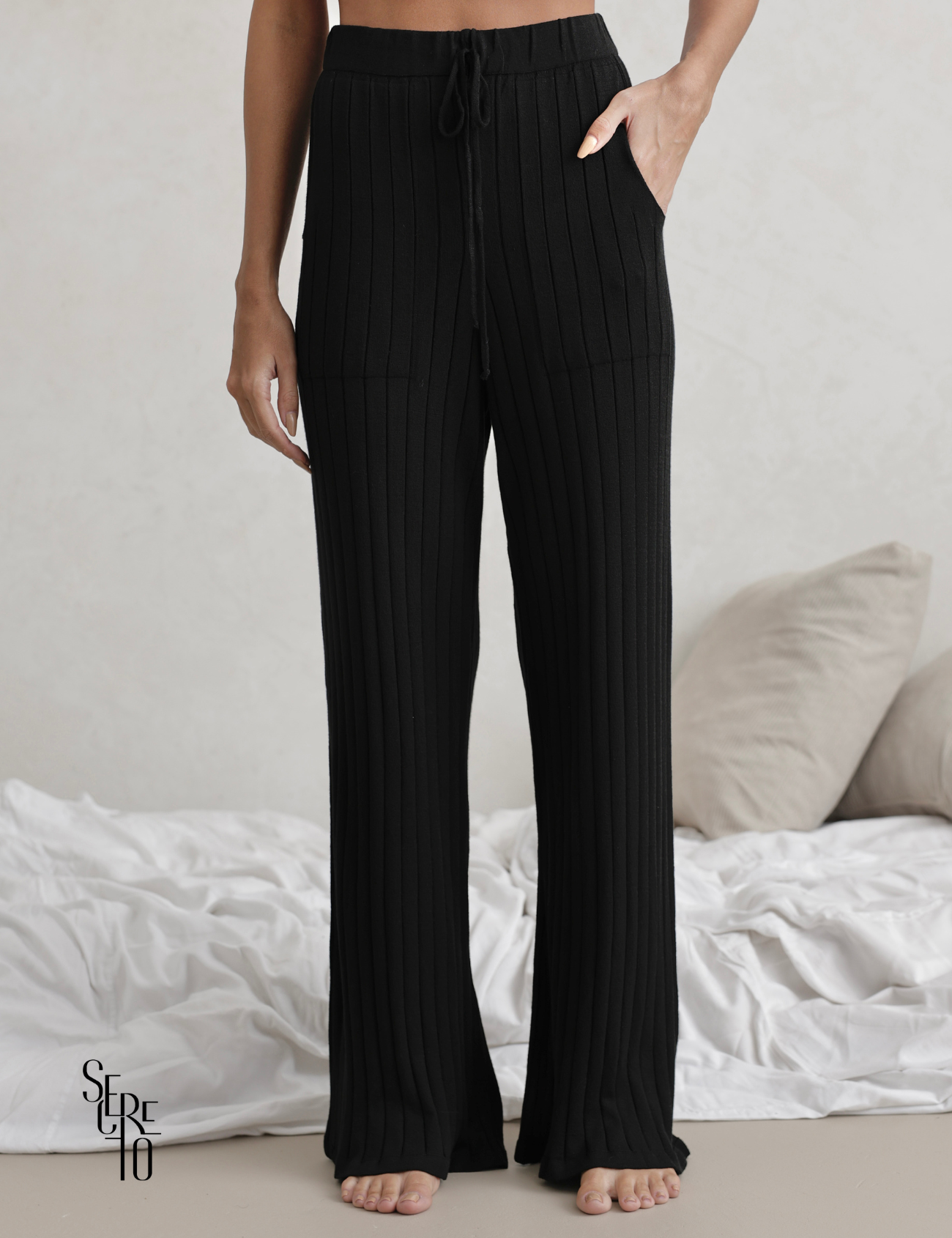 Conjunto Pijama Blusa e Calça Patty Preto