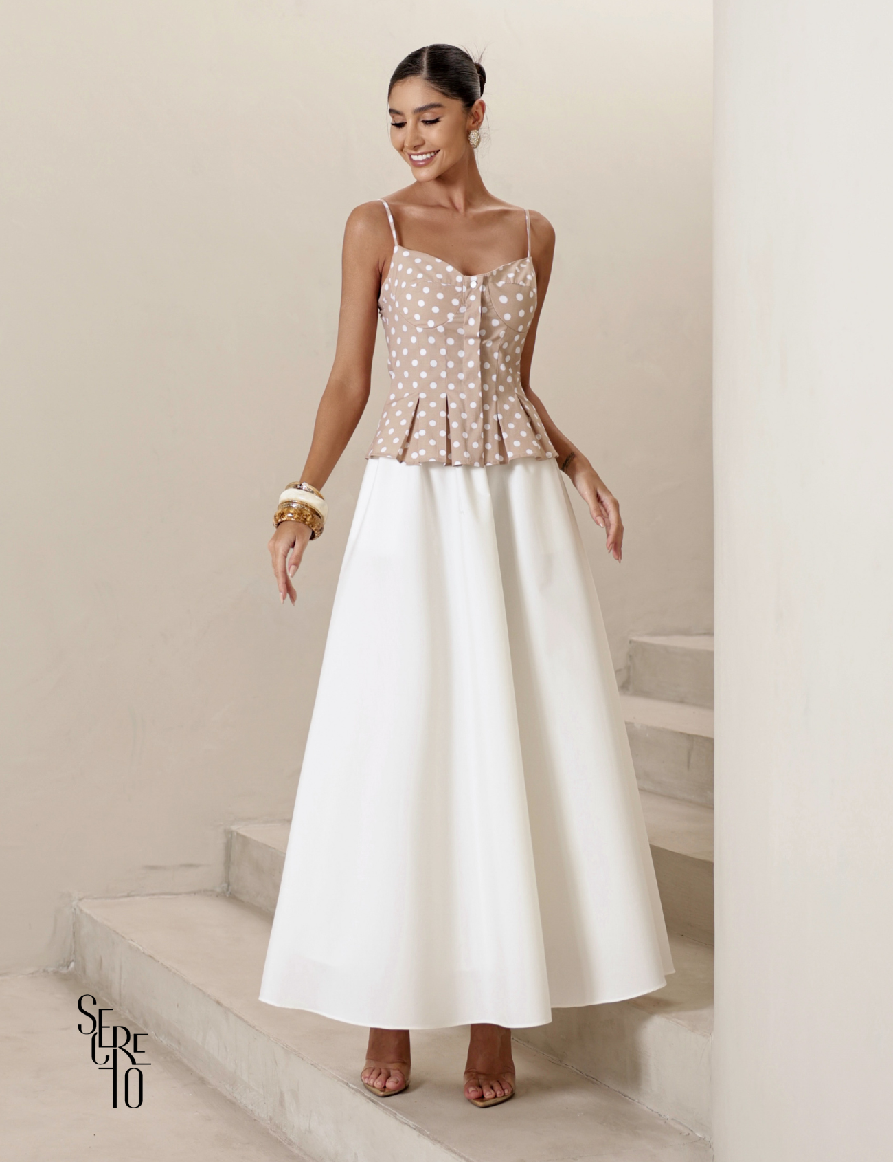 Saia Evasê Gabi Off White