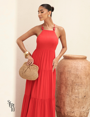 Vestido Longo Mailli Vermelho