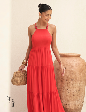 Vestido Longo Mailli Vermelho