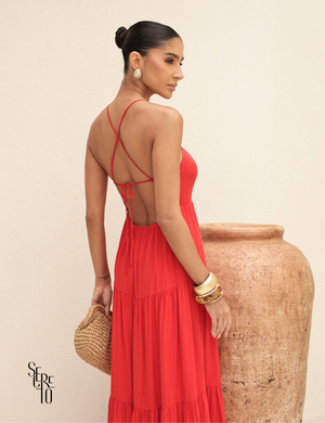 Vestido Longo Mailli Vermelho