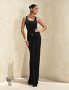 Vestido Longo Cauda Franziada Fernanda Preto