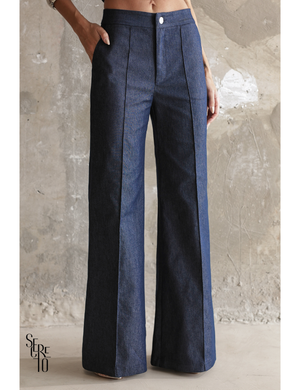 Conjunto Blusa e Calça Sarja Vina Azul Jeans