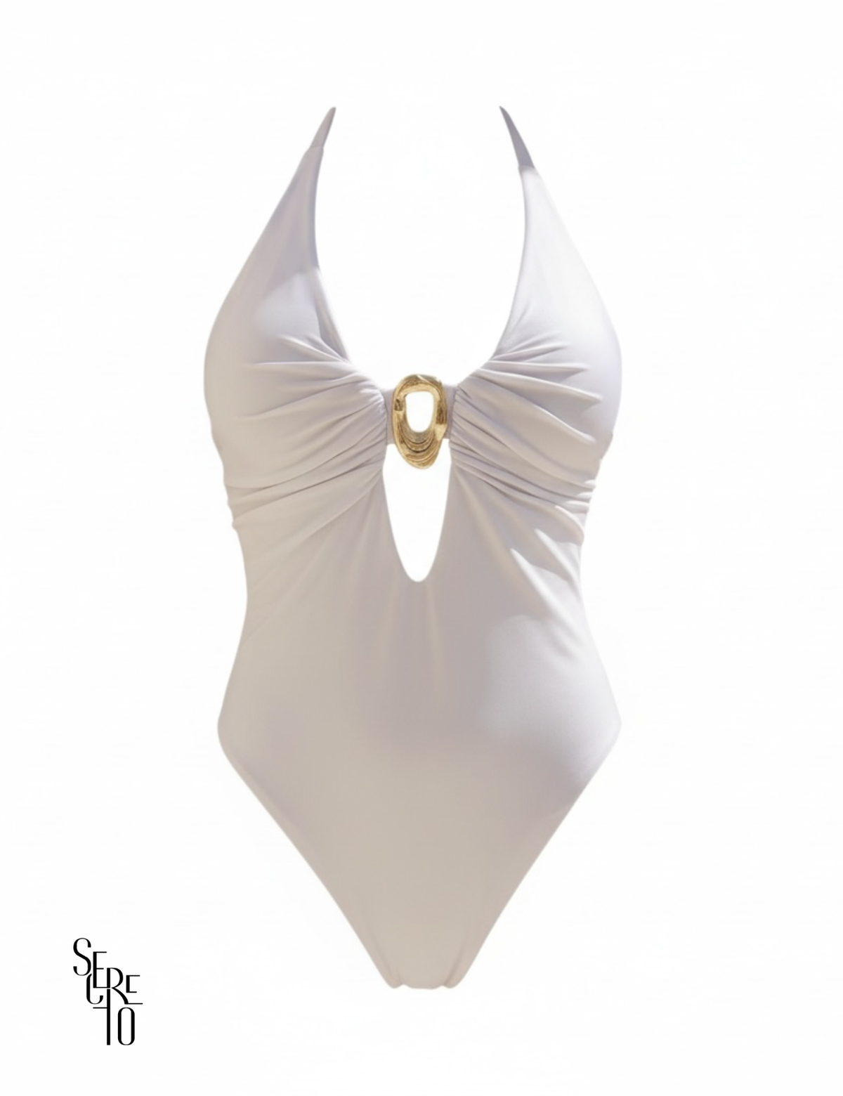 Conjunto Body e Pareô Jersey Mariela Branco