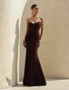 Vestido Longo Barbatana Lorrana Café