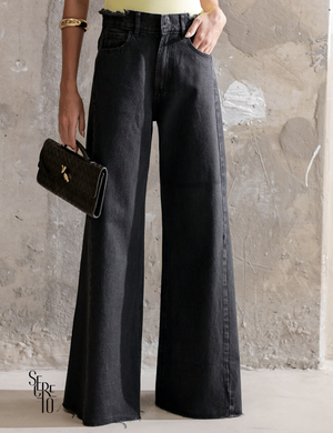 Calça Jeans Flare Nanda Preto