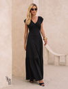 Vestido Longo Detalhe Costas Gabriela Preto
