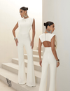 Macacão Pala Pespontada Barbara Off White