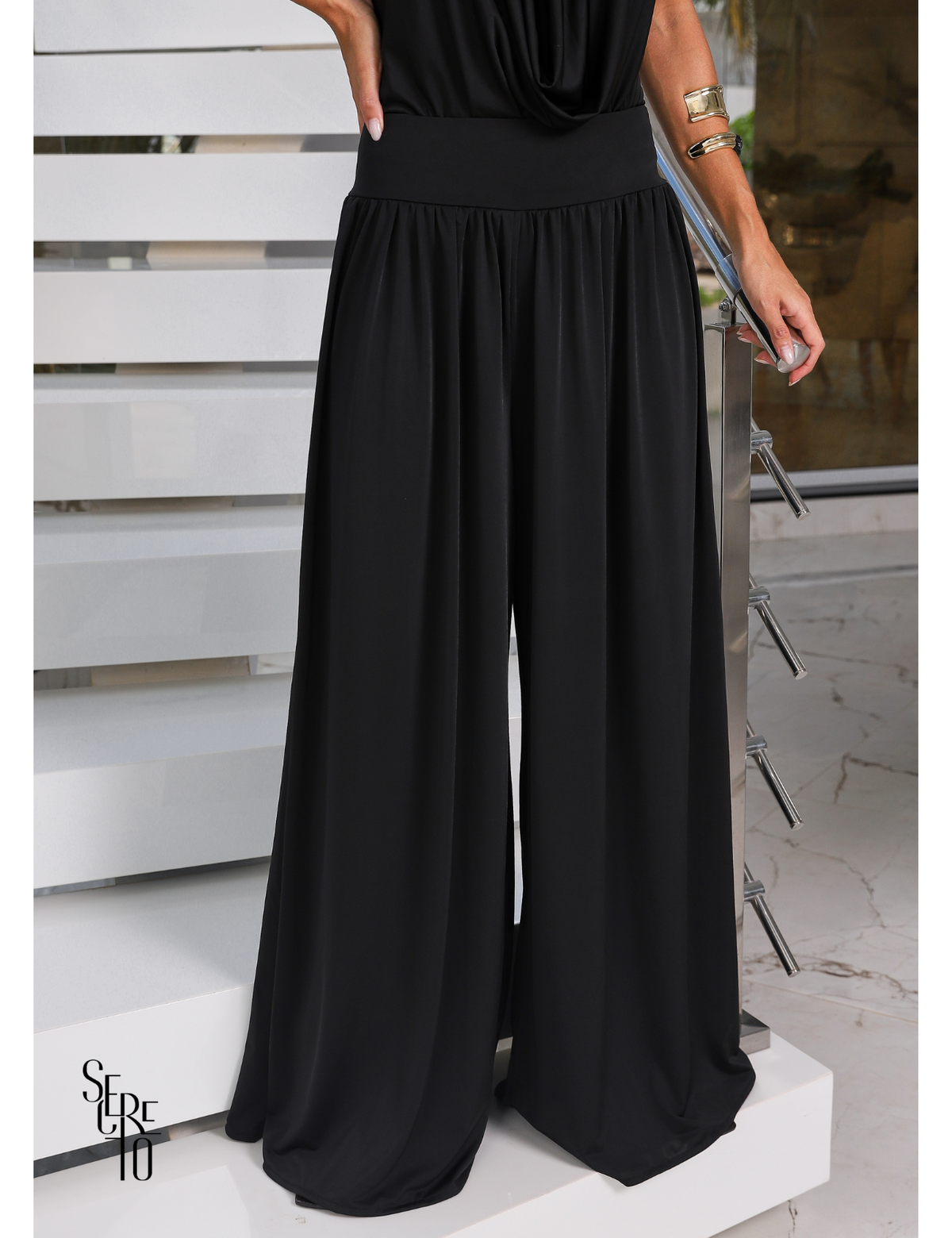 Conjunto Body e Calça Nana Preto
