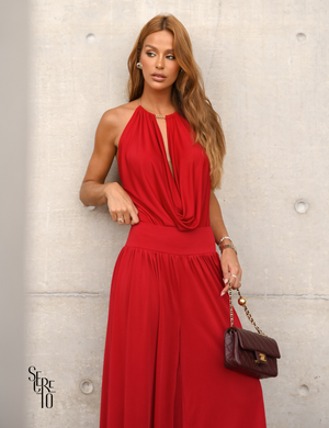 Conjunto Body e Calça Nana Vermelho