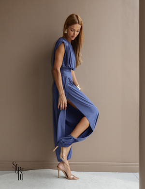 Macacão Aladin Marina Azul Jeans