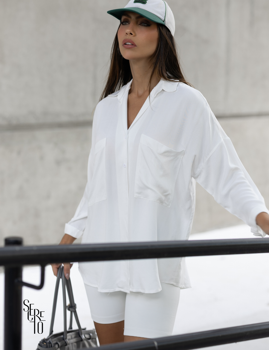 Camisa Oversized Valentina Off White