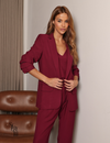 Blazer Manga 3/4 Alfaiataria Edy  Marsala