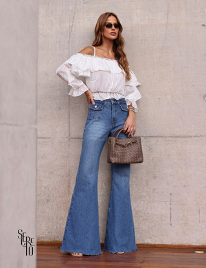 Blusa Ciganinha Mari Branco