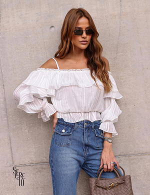Blusa Ciganinha Mari Branco