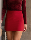 Short Saia Alfaiataria Sheila Vermelho