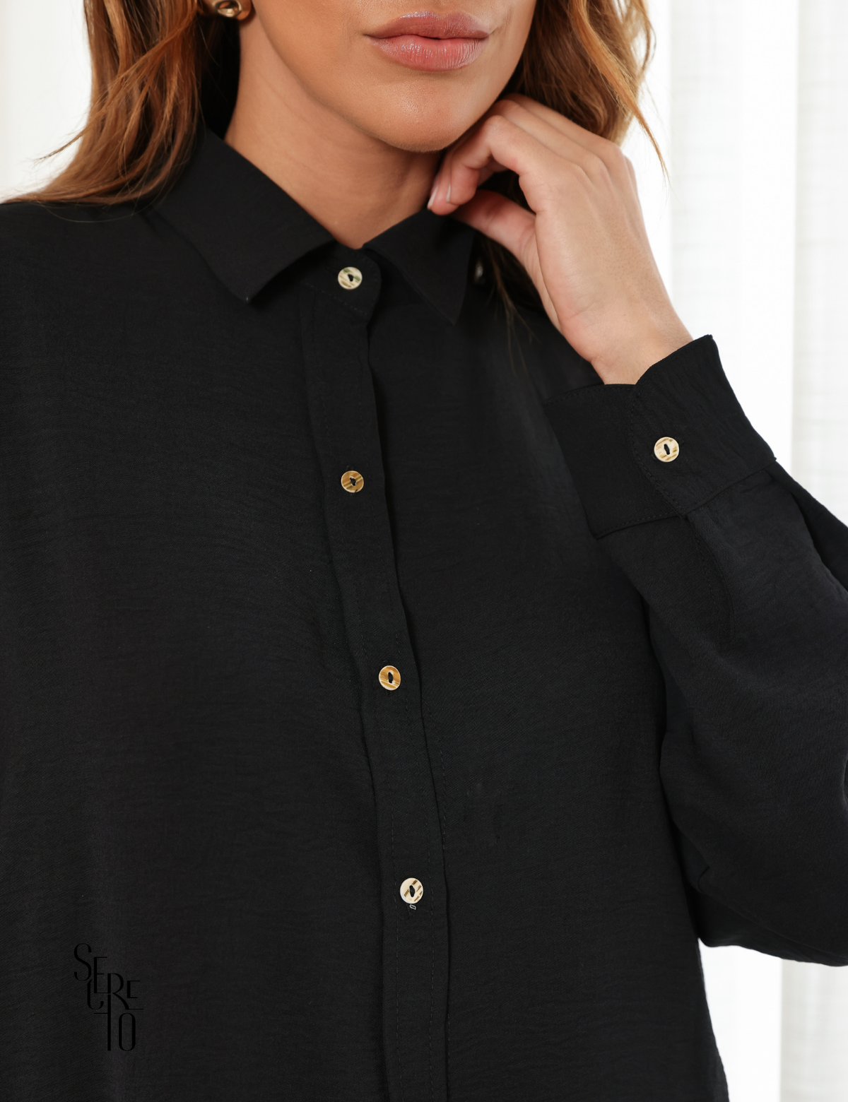 Conjunto Blusa e Calça Alfaiataria Raissa Preto